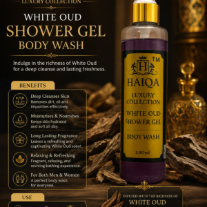 Haiqa White Oud Body Wash