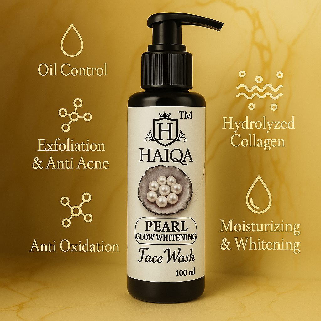 Haiqa Pearl Glow Whitening Face Wash