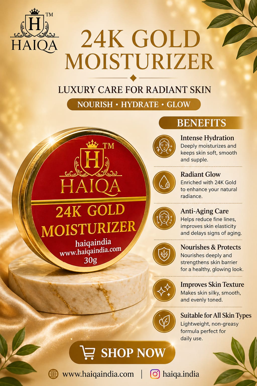 Haiqa 24k Gold Moisturizer