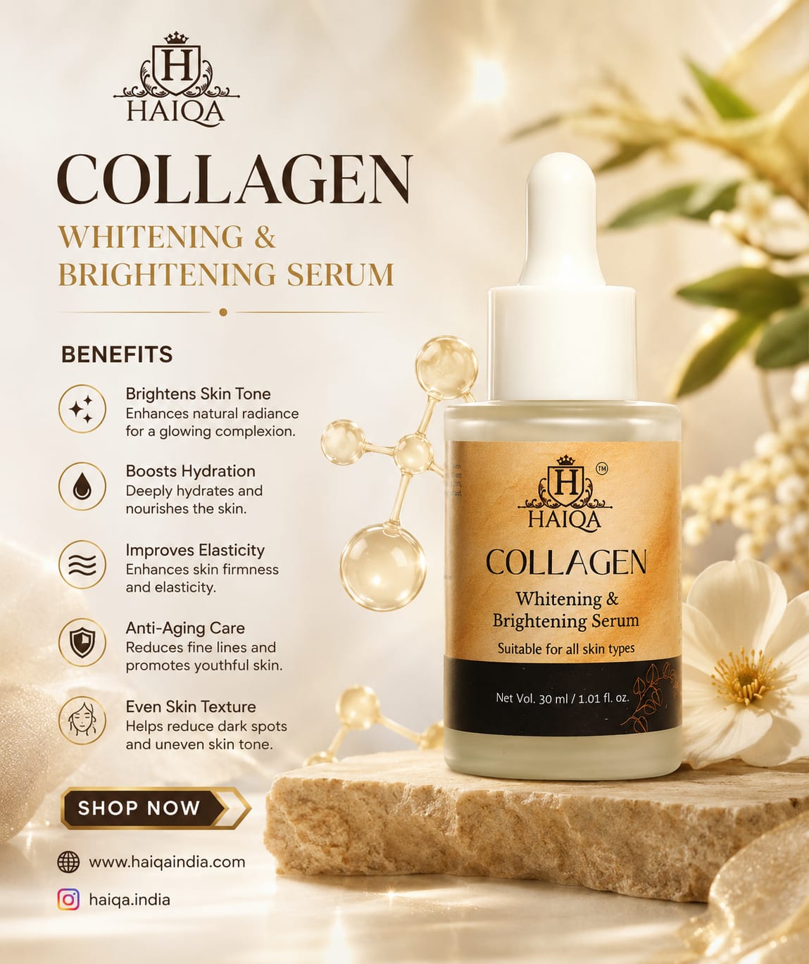 Haiqa Collagen Whitening & Brightening Serum