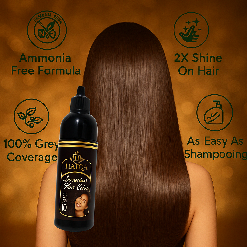 Haiqa Expeditious Hair Colour Shampoo (Natural Brown)