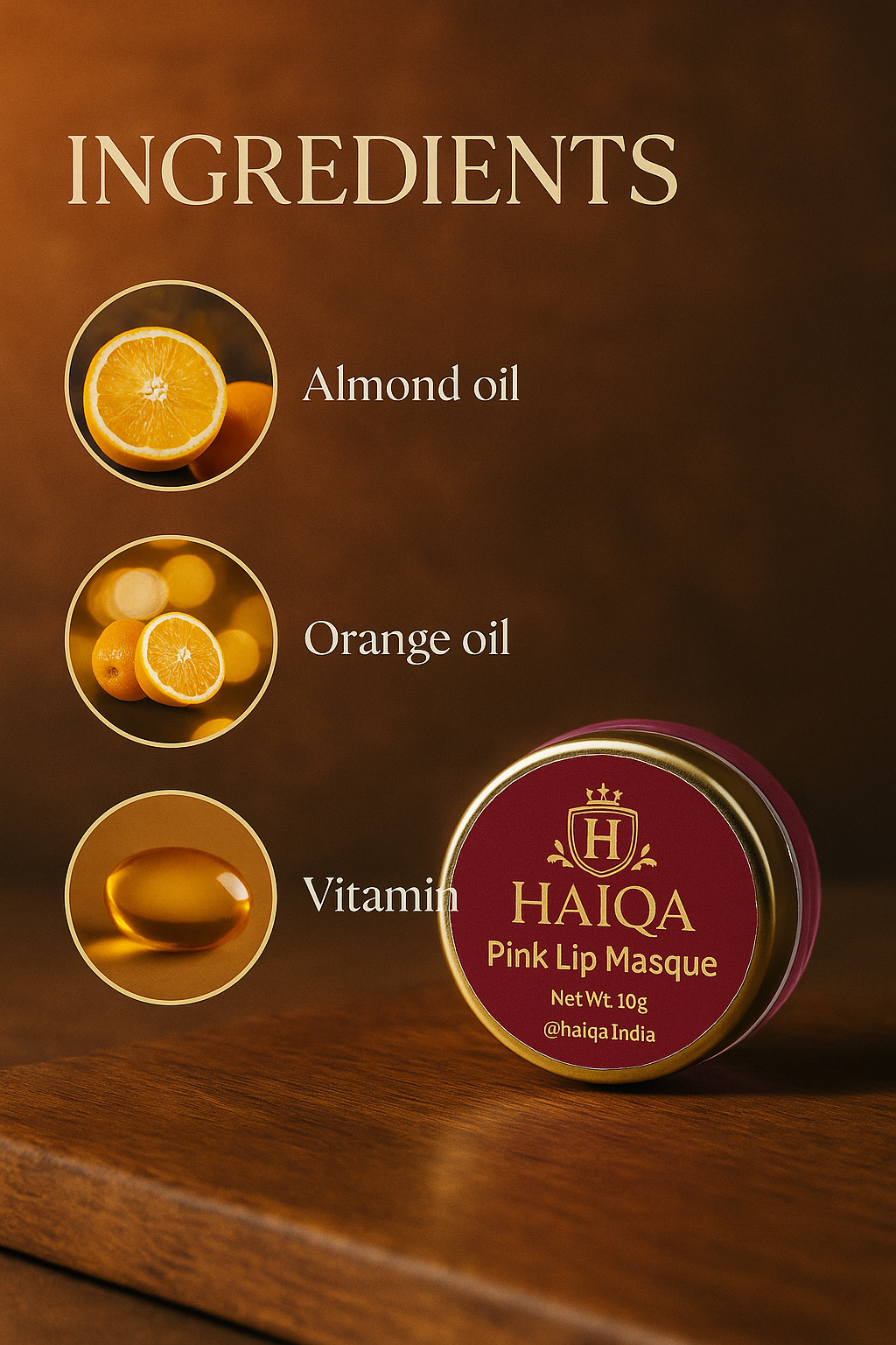 Haiqa Pink Lip Masque