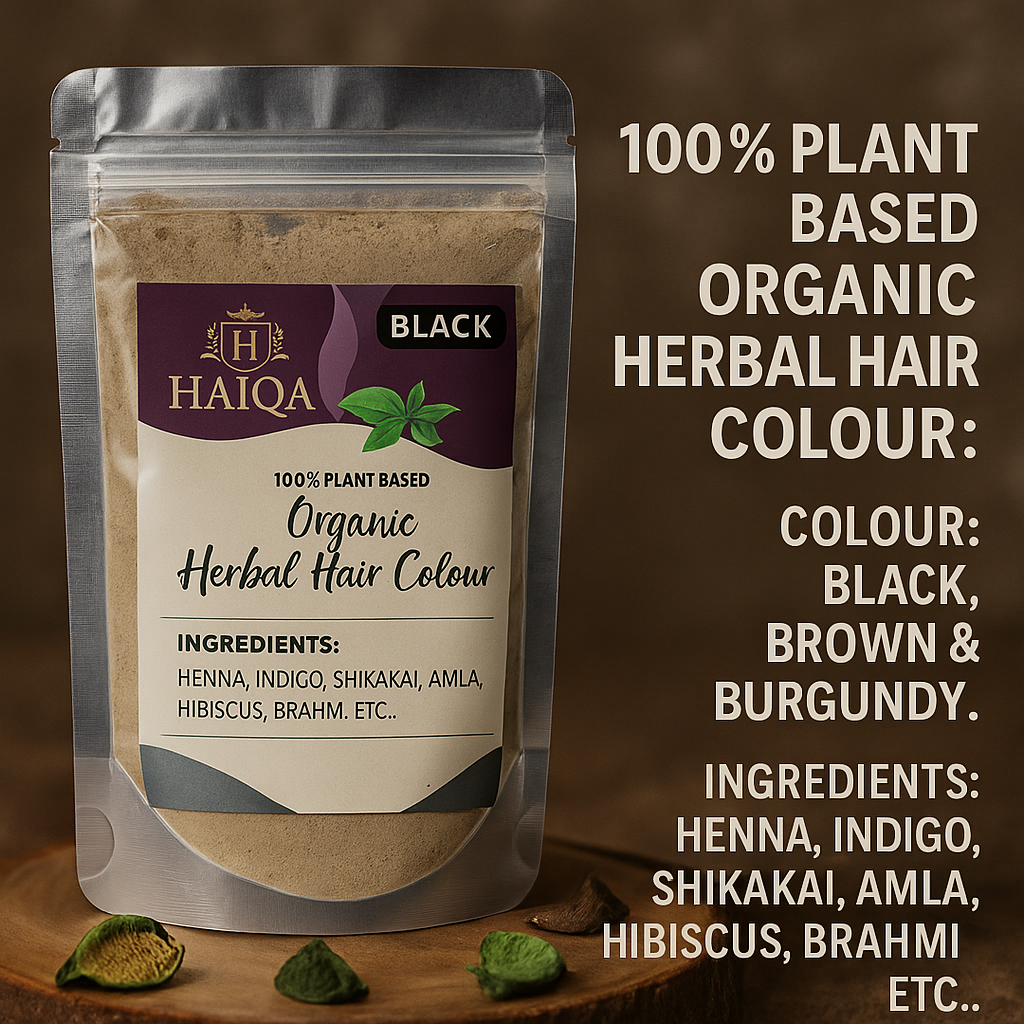 Haiqa 100% Organic Herbal Hair Colour-Black