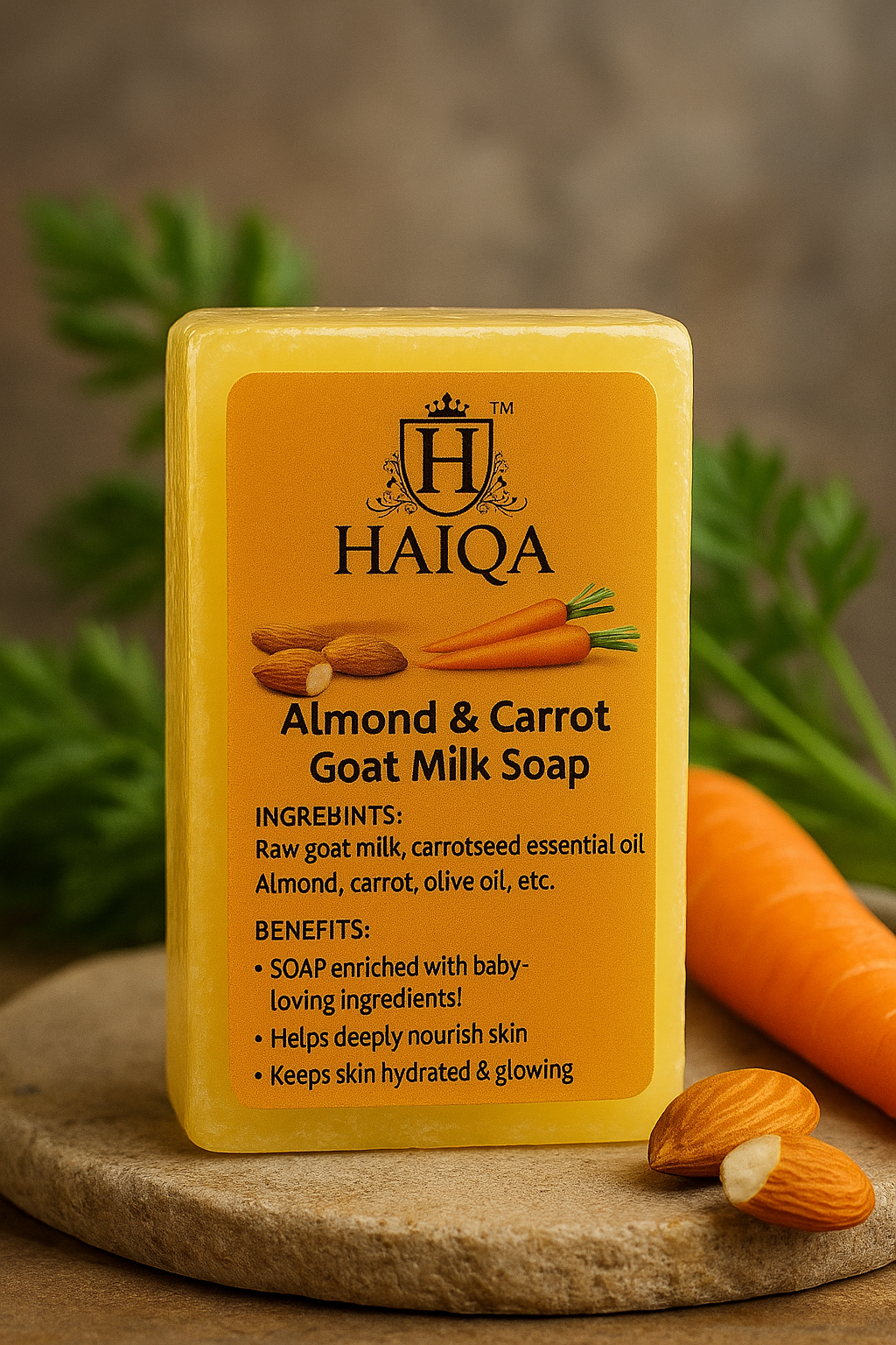 HAIQA ALMOND & CARROT SOAP