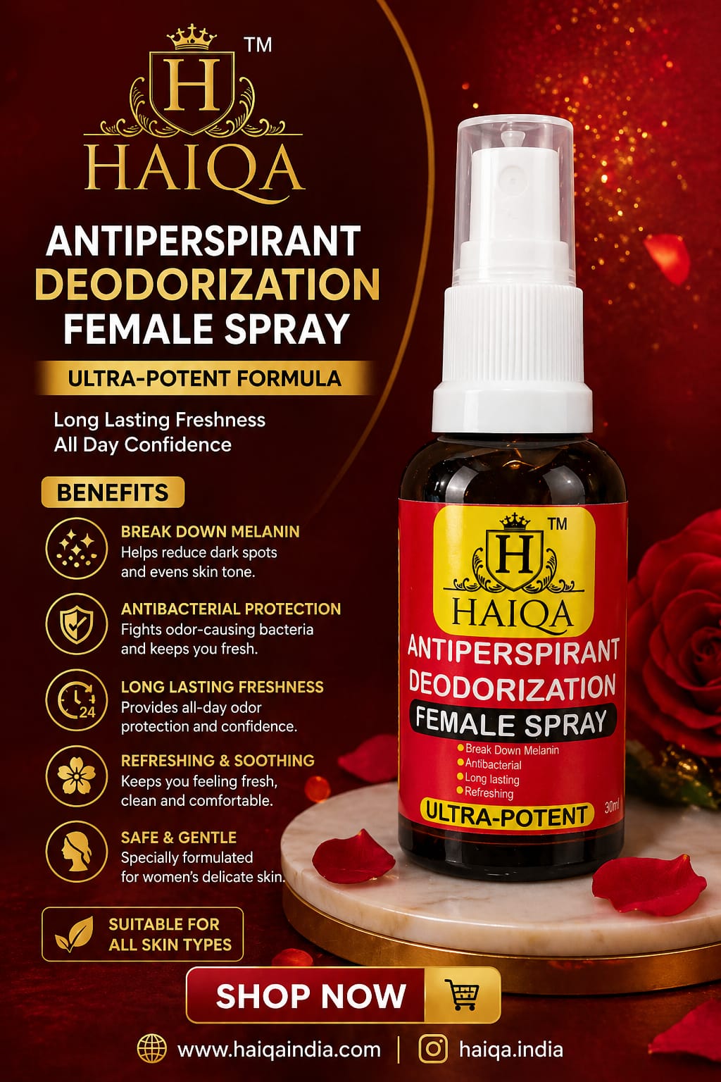 Haiqa Antiperspirant Deodorization -FEMALE