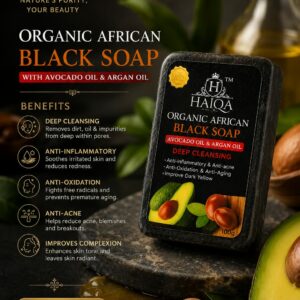 HAIQA ORGANIC AFRICAN BLACK SOAP