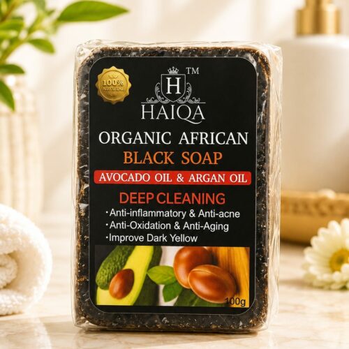 HAIQA ORGANIC AFRICAN BLACK SOAP
